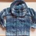 Strickanleitung Kinderjacke 110/116, 4-5 J, mit Kapuze, detailgenau