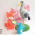 K045 Fox, Crane, jug, pot, bow, plate Knitted Fairy Tale Amigurumi animal