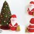 K030 Small Santa Claus or Father Frost doll and 2 Christmas trees (crochet)