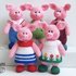 K020 Friendly Pigs soft toys - Farm animals Pigglet Amigurumi farm animal