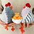 Economy Set "Big Klipp-Klapp and Chicks" - Cute Hens fillable + Heart + Egg