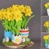 Crochet pattern Easter decoration with Easter eggs and daffodils