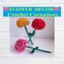 Crochet Carnations. Flower decor. Easter table decor