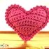 Heart bookmark crochet