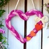 Decorative Heart Door Wreath - Crochet Pattern