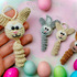 Bunny Worms lucky charm - Crochet Pattern