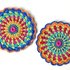 Mandala- Traumfänger-Topflappen-Granny- vielseitiger KREIS