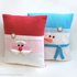 K008 Santa and Snowman Christmas Pillow cases with pillows