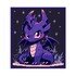 PURPLE DRAGON NIGHT - pattern for sc crochet blanket