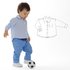 Boys baby toddler shirt sewing pattern pdf TOM, sizes 6m to 7y