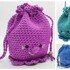 Crochet pattern bag, drawstring bag, pompadour bag Octopouch