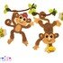 Monkey crochet applique