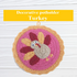 Round potholder crochet pattern, Crochet turkey toy, Thanksgiving