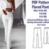 Flared Pants Pattern Women Pants Pattern Trousers Patterns PDF Patterns