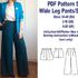 Wide Leg Pants Shorts Sewing Pattern PDF Trousers Sewing Patterns PDF