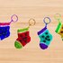 Crochet socks keychain, socks keychain pattern, DIY keychain gift