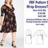 Wrap Dress Pattern Sewing Patterns Women Wrap Top Pattern PDF Patterns