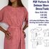 Dolman Sleeve Dress Pattern PDF Dress Patterns Tunic Sewing Patterns Women