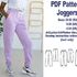 Joggers Sewing Pattern PDF Sewing Patterns Womens Patterns PDF Girl Pattern