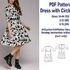 Dress with Circle Skirt Sewing Pattern PDF Sewing Patterns Dress Pattern