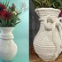 Vase im klassischen Stil für ECHTE Blumen, Anleitung große + kleine Vase