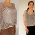 Top, Mesh Shirt, Summer Sweater "Square Dance" - Crochet Pattern