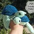 Baby turtle crochet pattern. Cute crochet turtle pattern. Amigurumi turtle