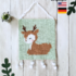 Crochet instruction PDF deer wall picture decor crochet children's room