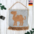 crochet instruction PDF camel wall hanging decor crochet children's room