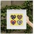 Cross stitch pattern hearts as a PDF file