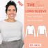 Long sleeve sewing pattern XS-XXXL, ladies jersey top sewing beginner easy