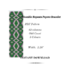 Rhombic Repeats Peyote Stitch Bracelet