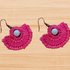 Crochet half- circle earrings pattern