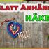 Anhänger häkeln - Blattform - Video