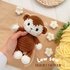 Plushie monkey Amigurumi low sew crochet pattern