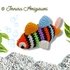 Multicolored fish Crochet Pattern Ternura Amigurumi