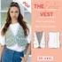 Quilted Vest Sewing Pattern Ladies XS-XXXL, Reversible Vest Gilet Tutorial