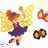 Fairy butterfly crochet  applique