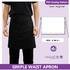 Simple Waist Apron PDF Sewing Pattern | Chef Drape Sew |Grill guard Pattern