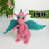 Amigurumi dragon pattern, easy crochet dragon