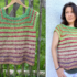 Crocheted Shirt "Summer Of Love Raglan Tee" | seamless | 9 sizes