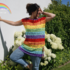 Longshirt / Tunika RAINBOW (Gr. S/M, L/XL - leicht anzupassen)