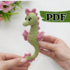 Crochet seahorse pattern, easy crochet amigurumi seahorse image 1 Crochet s