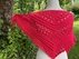 Crochet pattern triangular shawl Eleanor