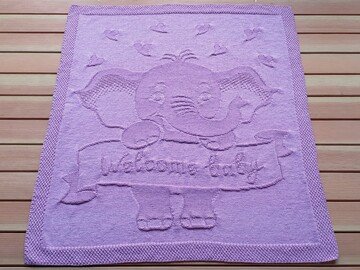Knitting Pattern babyblanket "Welcome baby"