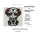 Sugar Skull Puppy II Tapestry Pattern