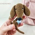 Dachshund Keychain Crochet Dog Amigurumi Pattern / Sausage Dog / Wiener Dog