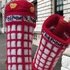 TeaCosyFolk's Telephone Box Wine Bottle Cover Knitting Pattern