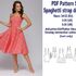 PDF Dress Pattern Sewing Patterns Strap Dresses Sewing Patterns Prom Dress