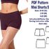 Sewing Patterns Skirt Mini Shorts Pattern Sport Shorts Pattern Yoga Shorts